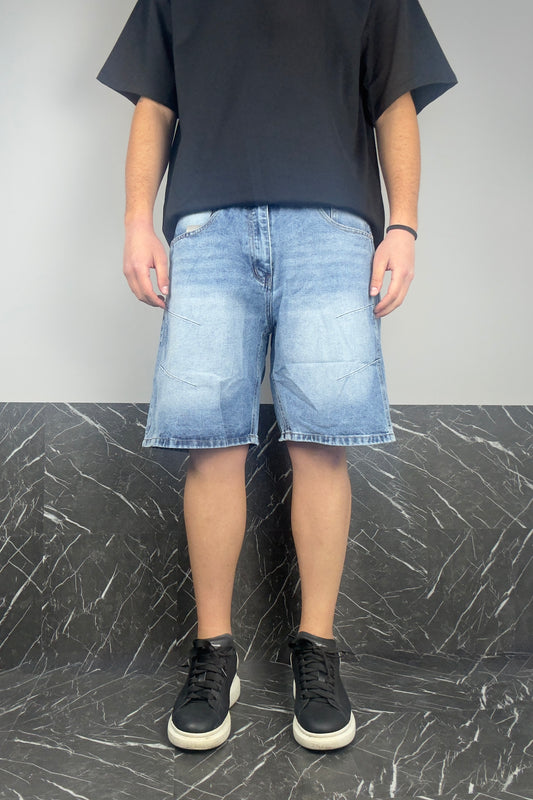 Jeans Corto Blu