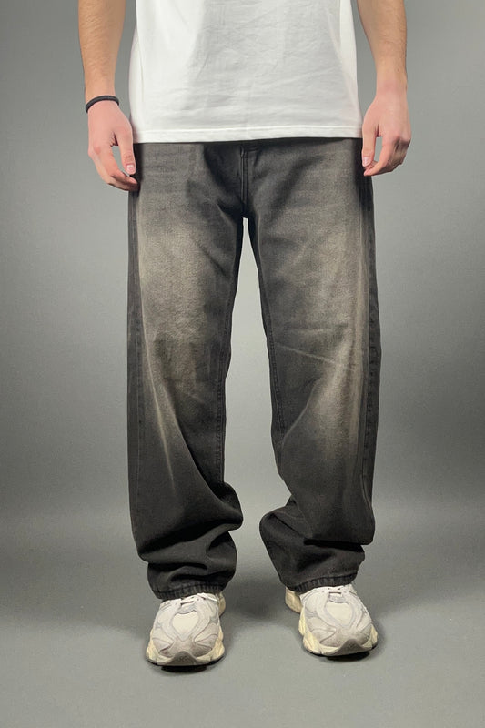 Jeans baggy sabbiato