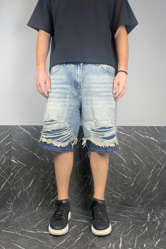 Jeans Corto Destroyed