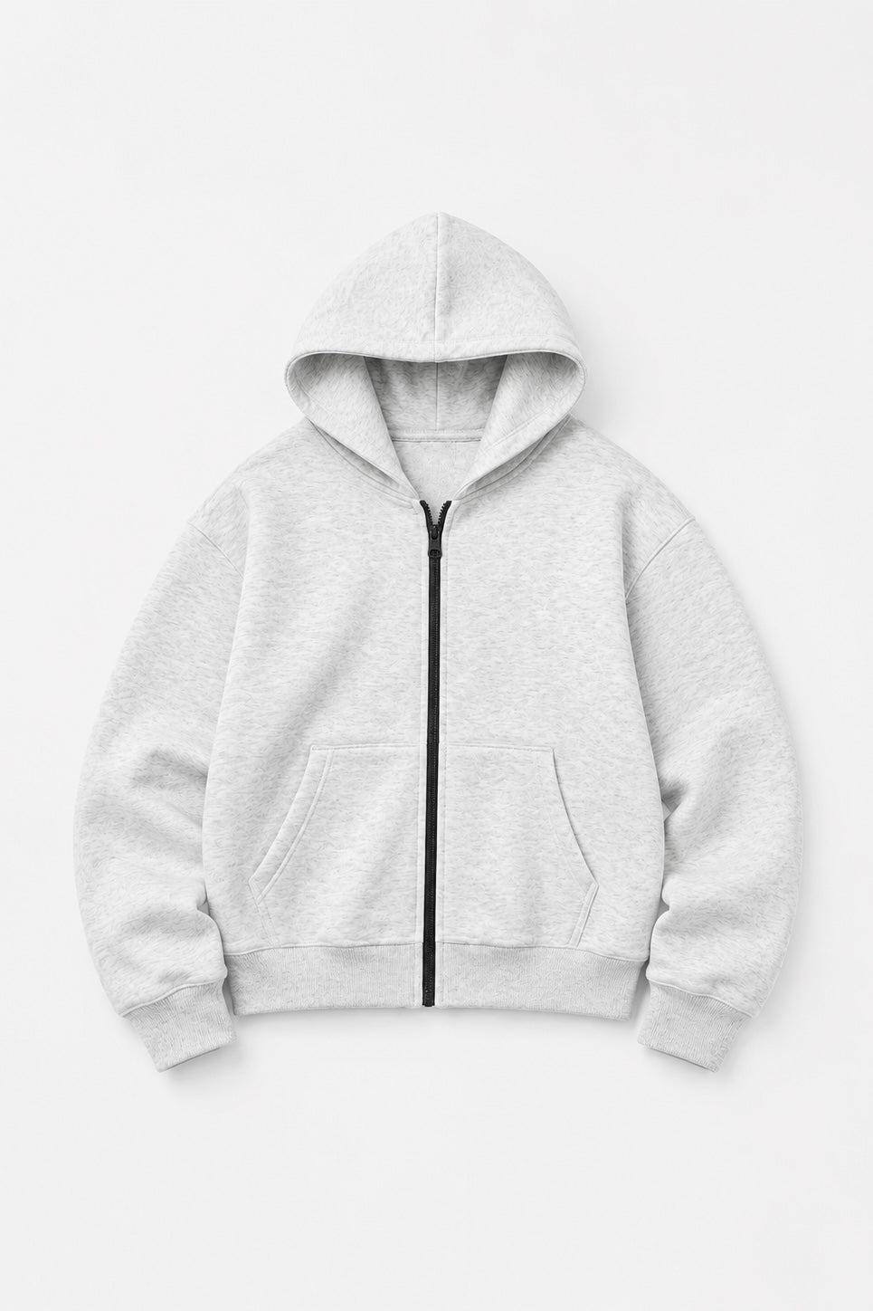 Felpa zip boxy