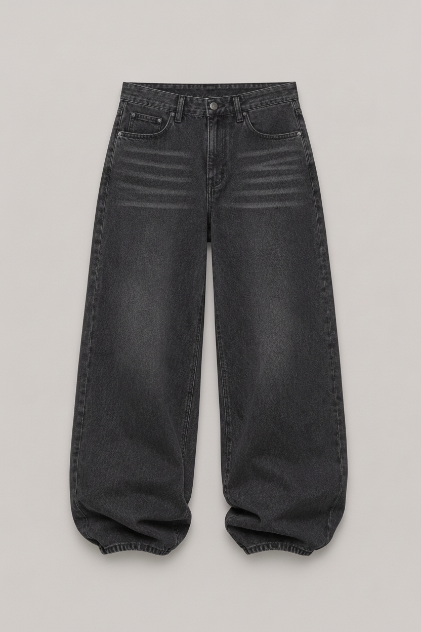 Jeans baggy nero