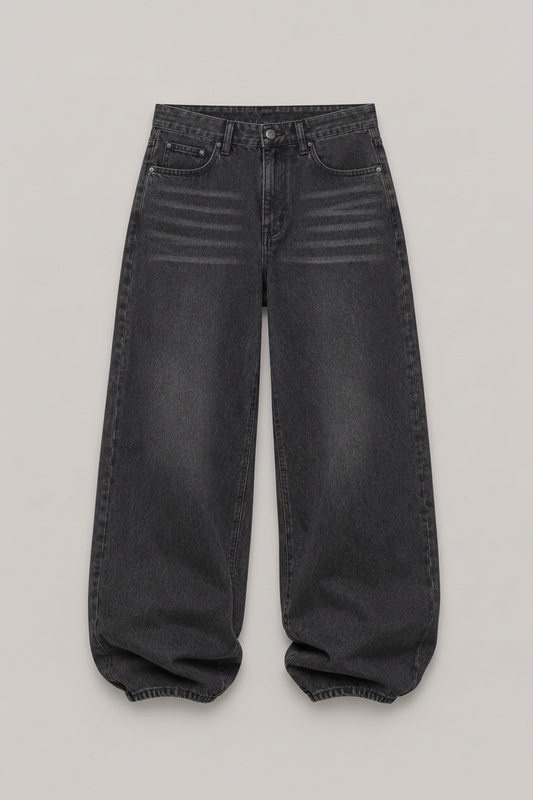 Jeans baggy nero